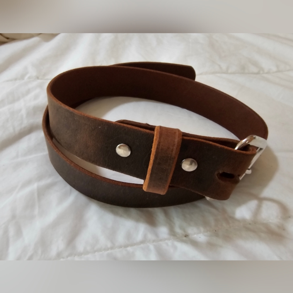 Hanks Crazy horse Leather belt 32